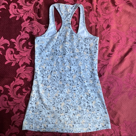 Lululemon Cool Racerback Silver Fleur Tank - Picture 3 of 5